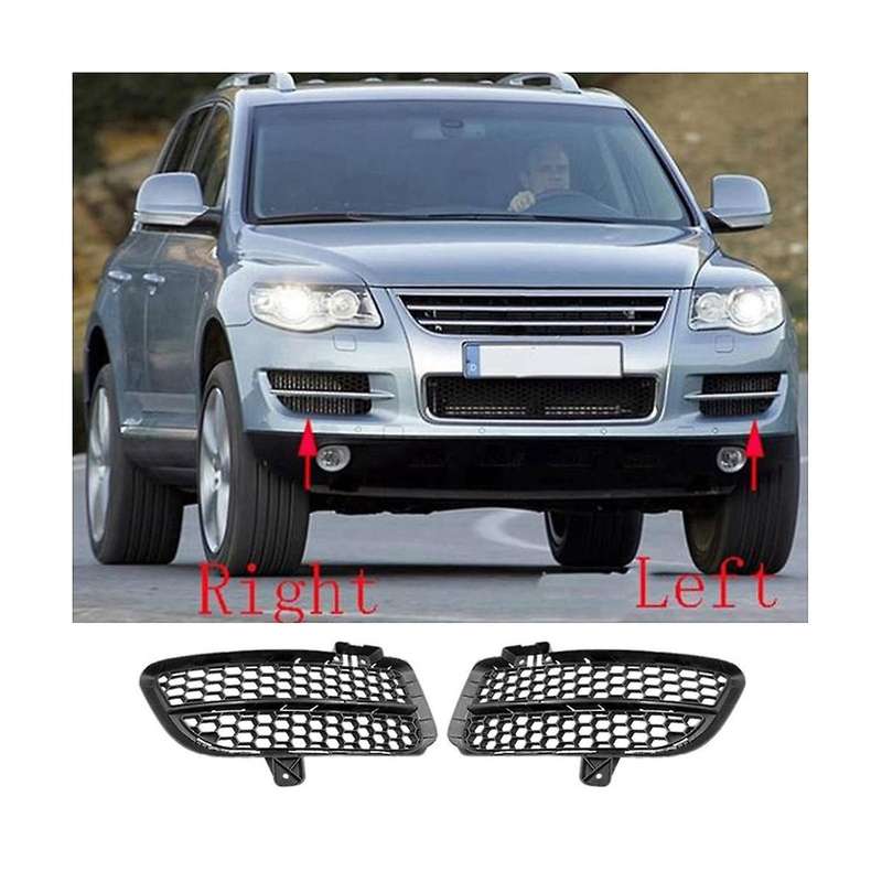 7l6853665b 7l6853666b Front Bar Lower Mesh Fog Light Grille Fog Light Cover Automobile for 2007-2010
