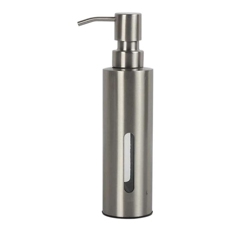 7oz Pump Dispenser for Bathroom, Stainless Steel Dish Soap Dispenser for Kitchen, Rustproof Liquid
