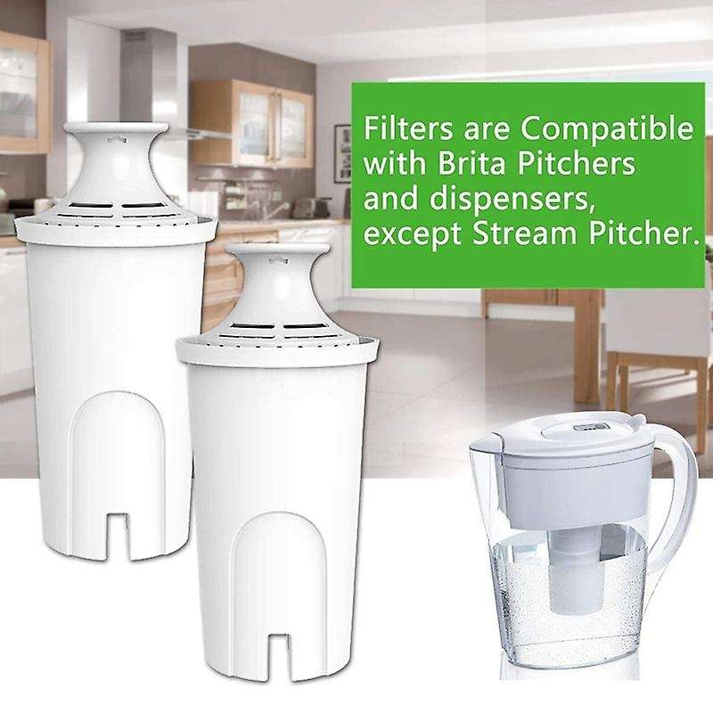 7Pack Standard Water Filter Compatible for Pitchers, Sispensers, Premium Pitcher Replacement Filters