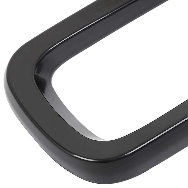 7Pcs Bright black without Mesh Front Grille Inserts Sticky Grill Cover Frame Trims Kit for 2015-2018