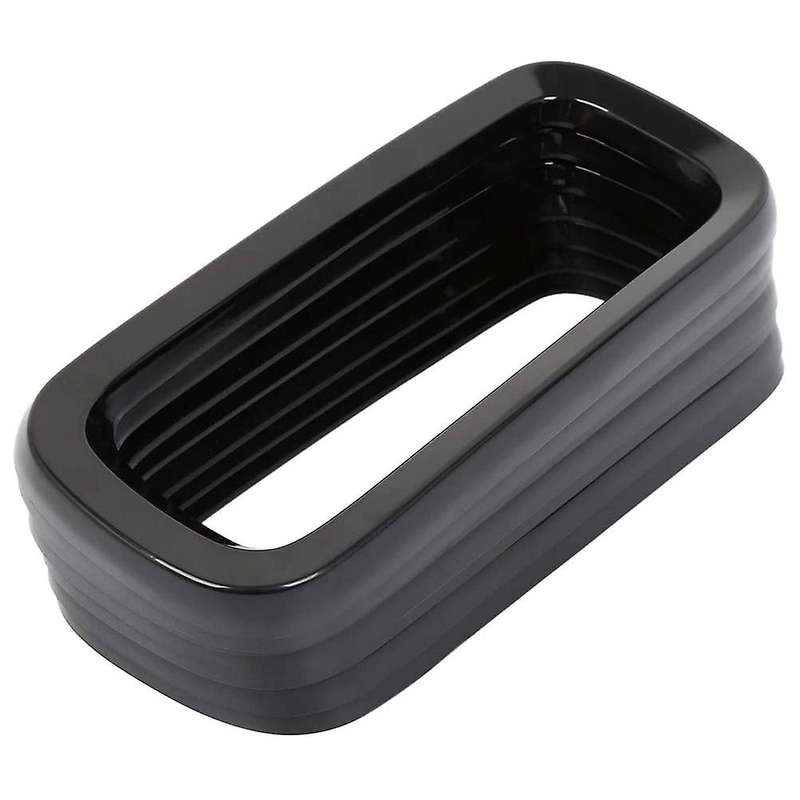 7Pcs Bright black without Mesh Front Grille Inserts Sticky Grill Cover Frame Trims Kit for 2015-2018