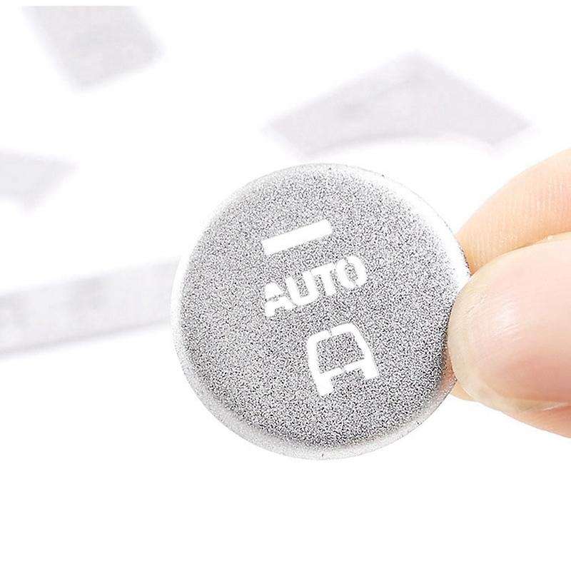 7Pc Car Driving Mode Button Sticker Metal Center Console Button for Range Sport 2018-2020