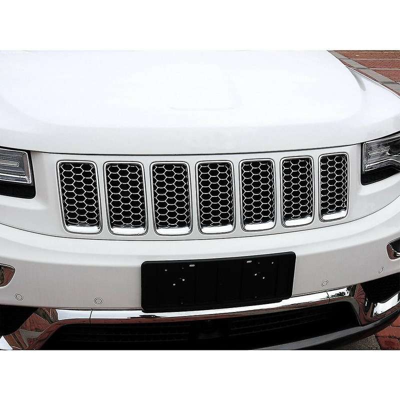 7PC Chrome Grill Ring Front Grille Inserts Cover Trim Kit for Grand 2014-2016