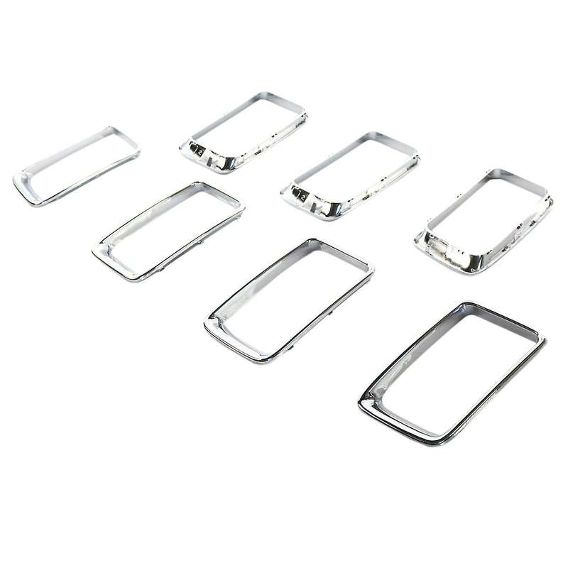 7PC Chrome Grill Ring Front Grille Inserts Cover Trim Kit for Grand 2014-2016