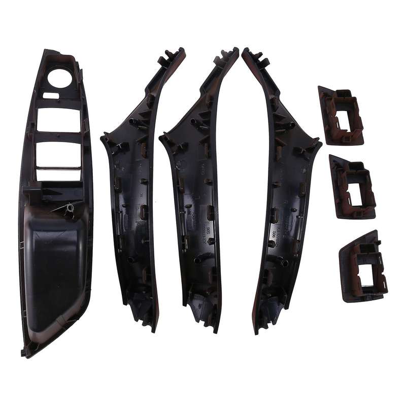 7Pcs Car Driver Seat Front Right Armrest Interior Door Handle Pull 1Hole for  F10 10-17 RHD Auto Int