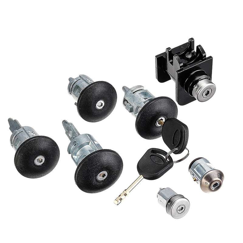7pcs Car Barrel Door Locks Set 4359018 1c1a-v22050- for Transit Mk6 2000 2001 2002 2003-2006
