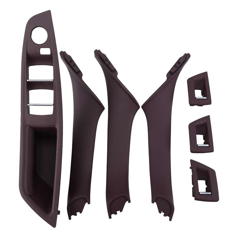 7Pcs Car Driver Seat Front Right Armrest Interior Door Handle Pull 1Hole for  F10 10-17 RHD Auto Int