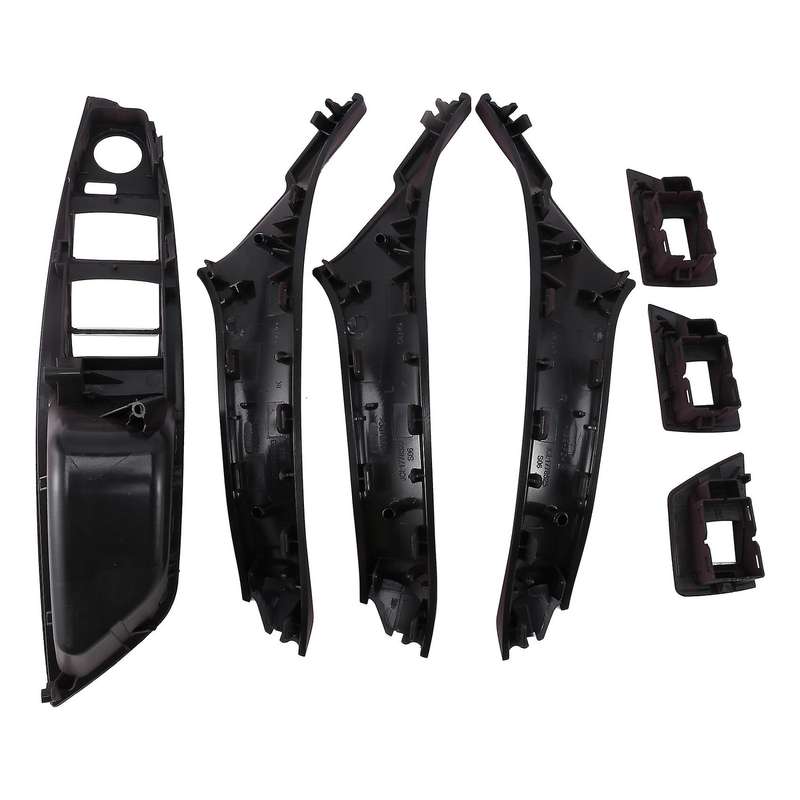7Pcs Car Driver Seat Front Right Armrest Interior Door Handle Pull 1Hole for  F10 10-17 RHD Auto Int