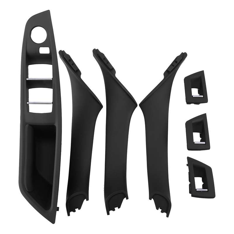 7Pcs Car Driver Seat Front Right Armrest Interior Door Handle Pull 1Hole for  F10 10-17 RHD Auto Int