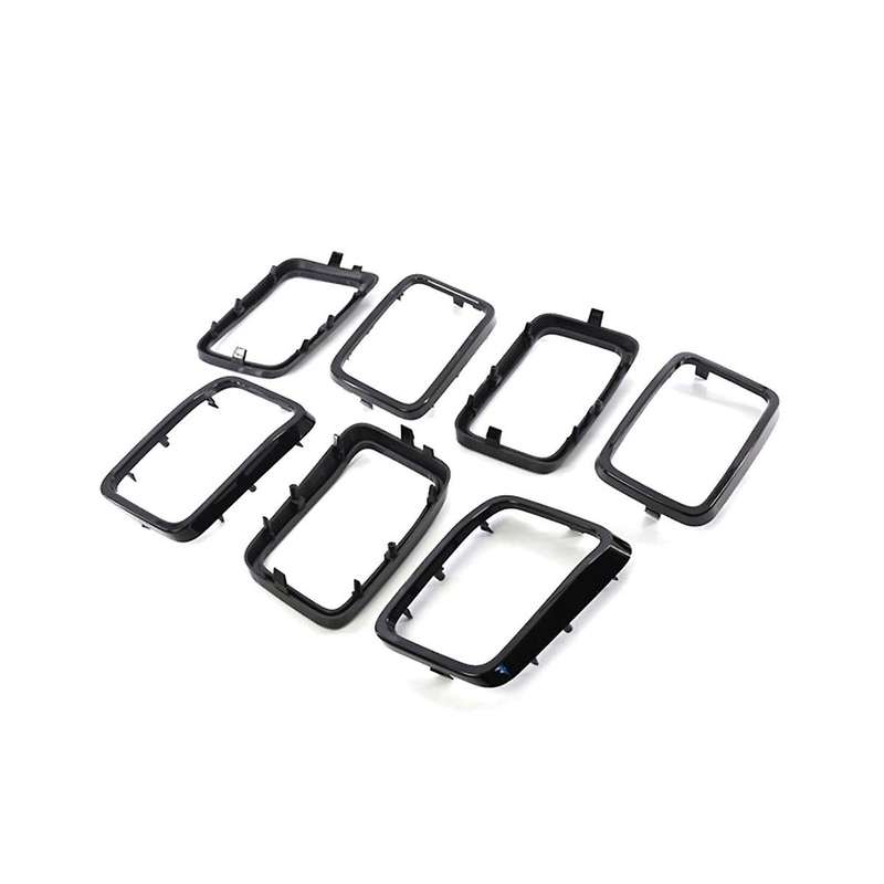 7pcs Car Front Grille Grill Ring Cover Inserts Protectors Frame Trims Kit for Grand 2017-2021 683178