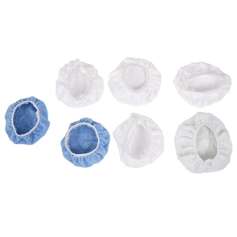 7Pcs Car Polisher Pad Bonnet Hood Set Buffing Pad Cover for 220mm-250mm(9-10 Inch) Car Paint Care Wa
