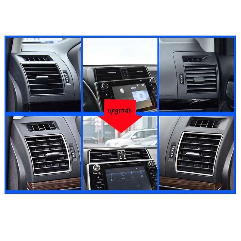 7PCS Car Interior Air Outlets Cover Trims for Land Cruiser Prado 150 2018-2020 Car Accessories