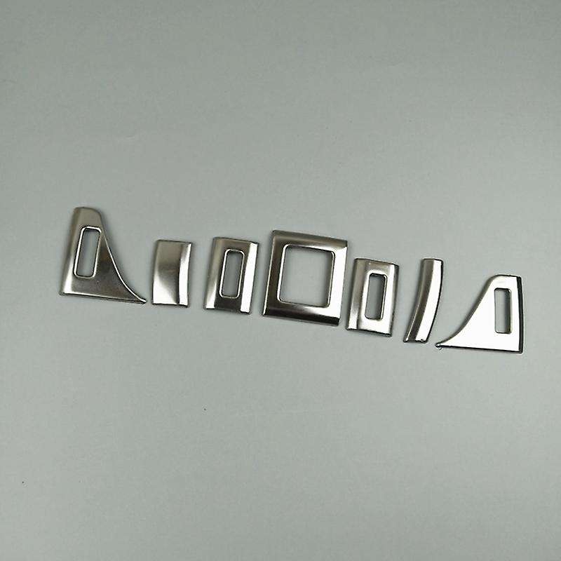 7Pcs Dashboard Air Vent Decoration Frame Cover AC Stickers Trim for  A4 B9 2017 Interior Auto Access