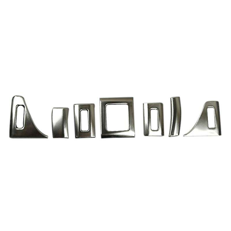 7Pcs Dashboard Air Vent Decoration Frame Cover AC Stickers Trim for  A4 B9 2017 Interior Auto Access