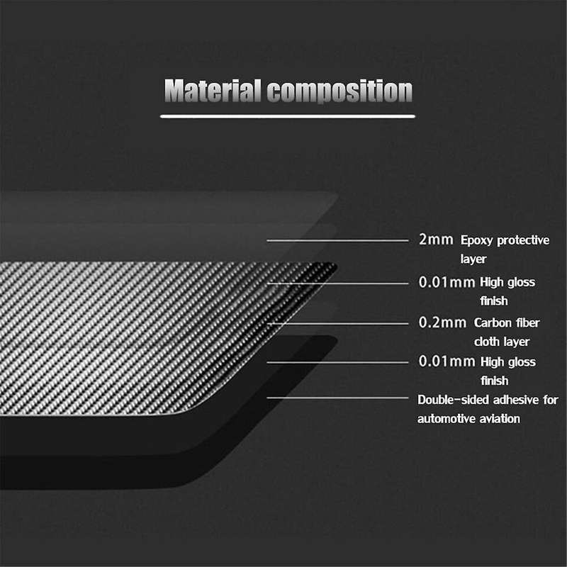 7pcs Carbon Fiber Interior Dashboard Cover Trim for 8th 2006-2011
