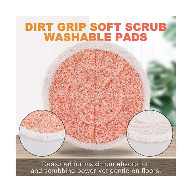 7pcs for S7000 S7001 T2 T21 U6002 Series Mop Pads & Scrub All-in-one Hard Floor Mop