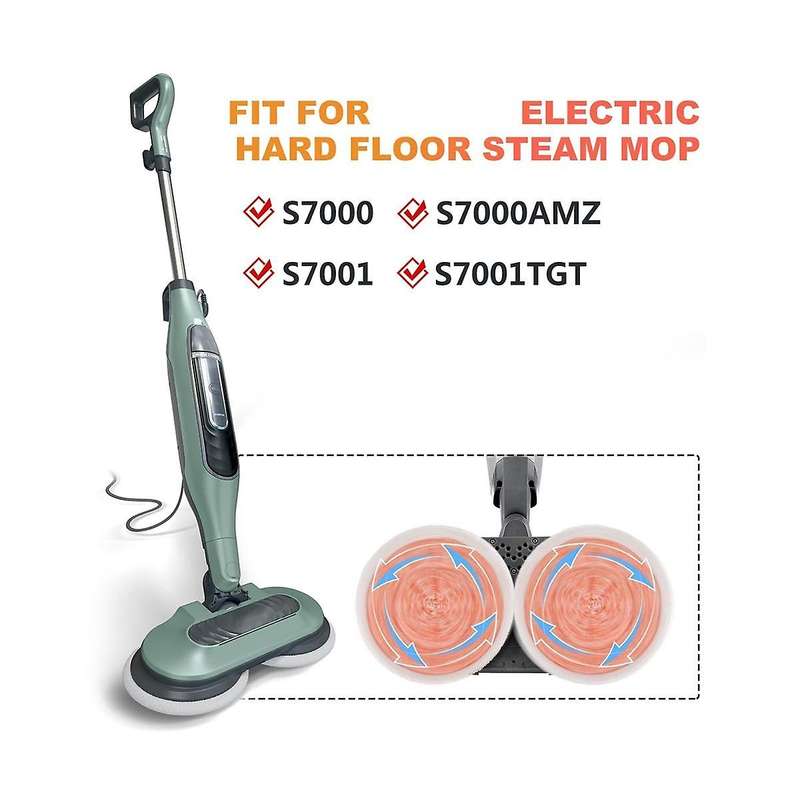 7pcs for S7000 S7001 T2 T21 U6002 Series Mop Pads & Scrub All-in-one Hard Floor Mop
