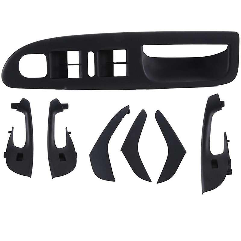 7pcs Inside Door Handle Door Armrest for B6 2006-2010 Master Window Mirror Switch Panel Trim Bezel