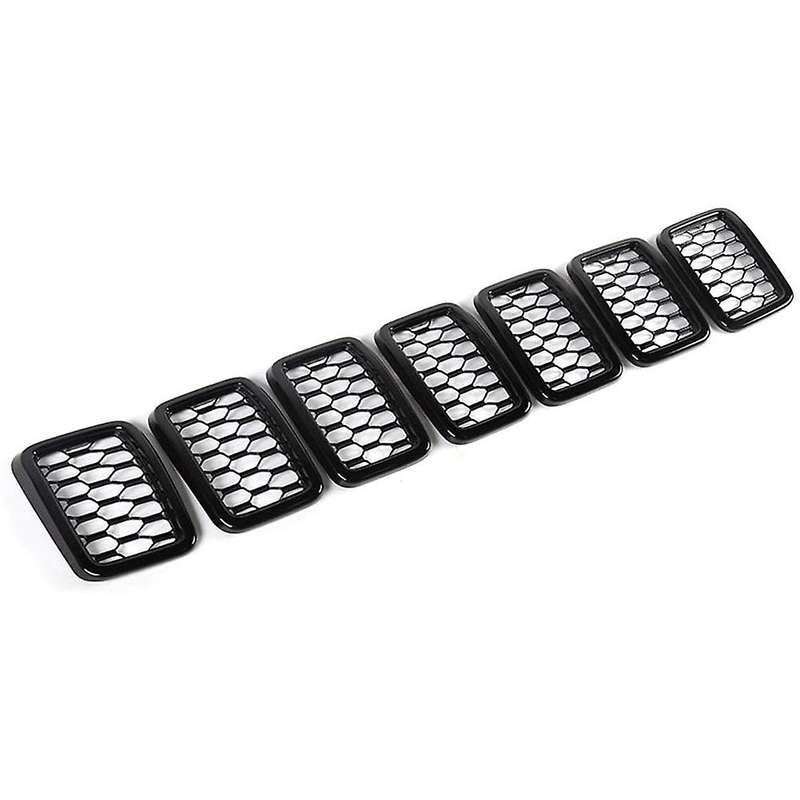 7PCS Front Grill Mesh Inserts,Rings Covers Inserts Kit for 2017 2018 2019 2020 2021 Grand (Black)