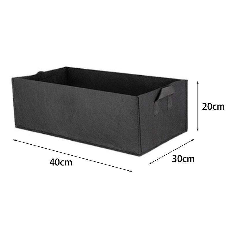 7PCS Thickened Non-Woven Fabric Planting Bag Square Seedling Bag Flower Pot Garden Bed