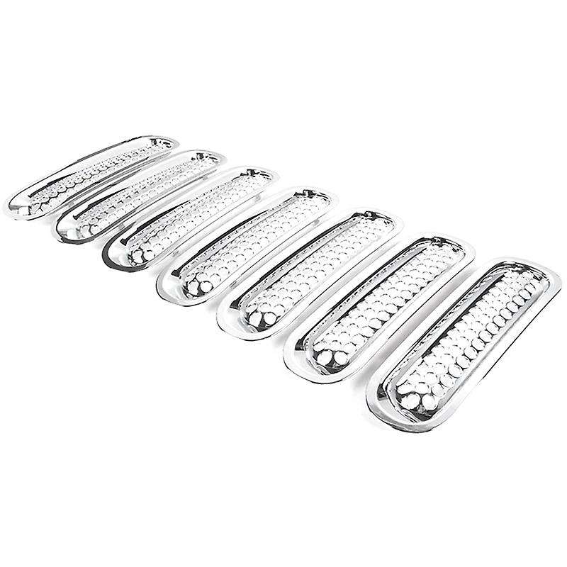 7Pcs Upgrade Version Clip-on Grille Front Mesh Grille Inserts for 2007-2015