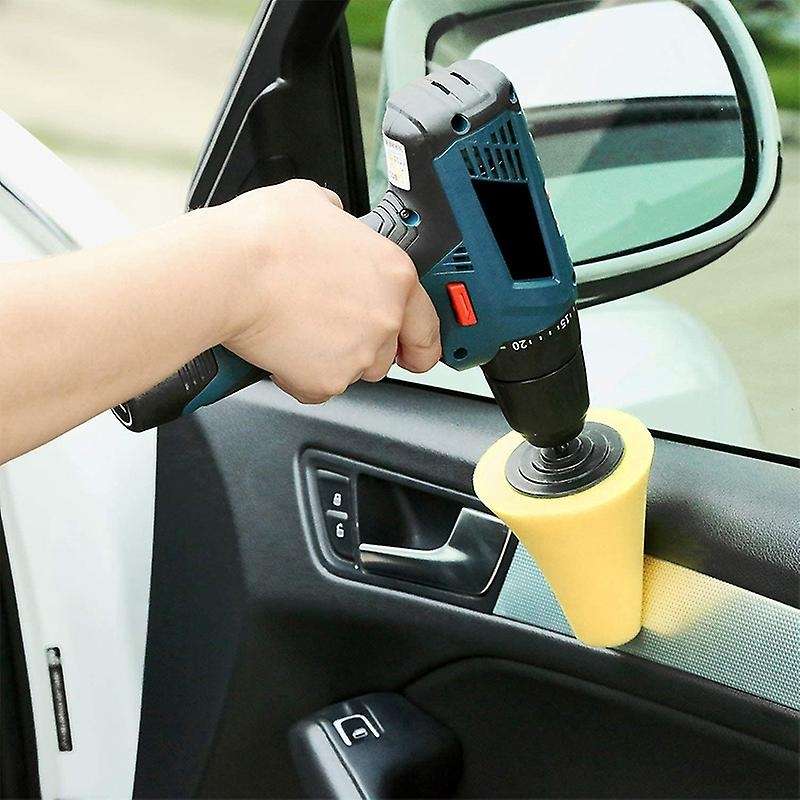 7Pcs Sponge Polishing Cone Polishing Ball Polishing Wheel Car Beauty Waxing Car Polishing Pad Set fo