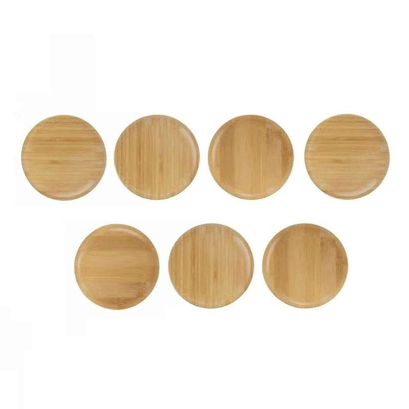 7PCS Wine Glass Charcuterie Topper Wine Glass Charcuterie Board Topper Bamboo Wine Glass Topper Coas