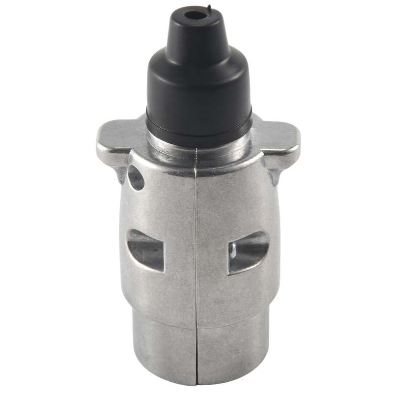 7-pin Trailer Plug Heavy Duty Round Pin 7-pole Wiring Connector 12v Towbar Towing Caravan Truck Plu