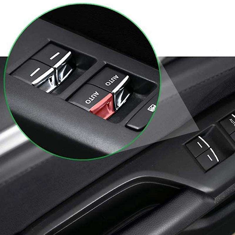 7Pcs Window Control Switches Trims Window Lift Button Decals for 10Th Gen 2020 2019 2018 2017 2016