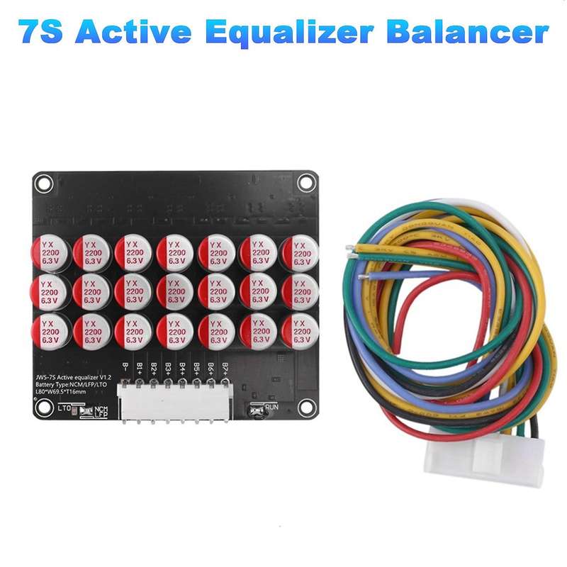 7s Active Equalizer Balancer Lifepo4 Lto Battery Energy Equalization Capacitor Bms Board