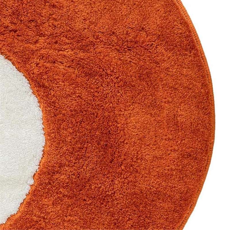 8 Ball Rug, Round Rug for 8 Ball Decor, Washable Cool Eight Ball Carpet for Bedroom Living Room, Bla