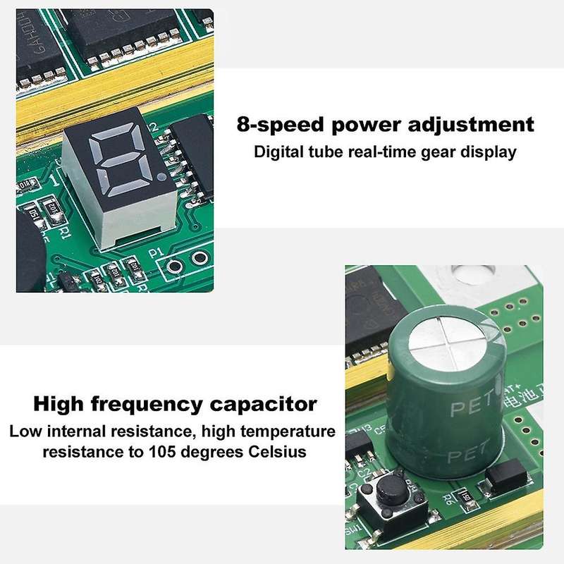 8 Gear Power Adjustable Spots Welding Machine Circuit Board for Lithium Battery Spots Weld Mini Batt