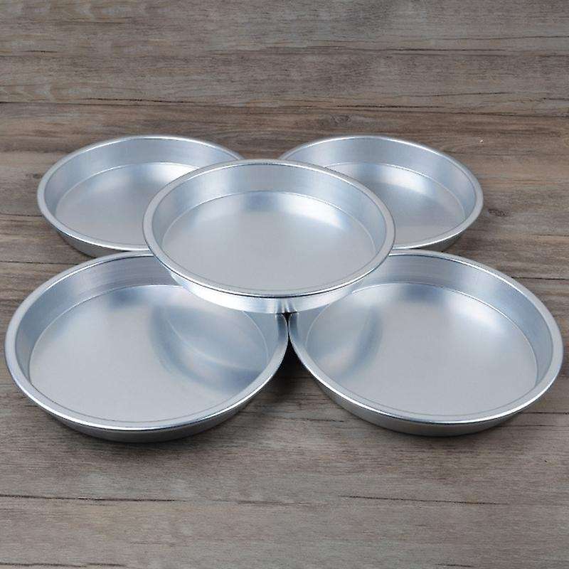 8 Inch 2.5 Cm Outdoor Aluminum Plate Dinner Plate Cookware Tableware Baking Tray Pizza Plate Dish Ba