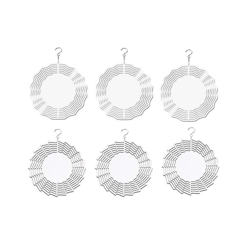 8 Inch 3D Wind Spinner Hanging Sublimation Wind Spinners for Garden Indoor Outdoor Window Decor Pat