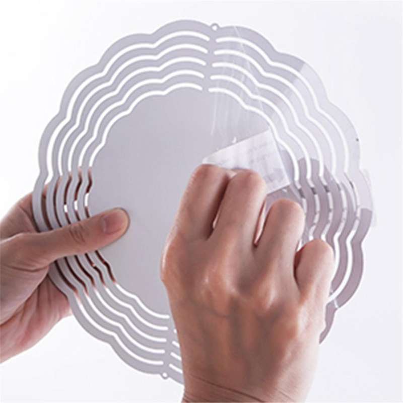 8 Inch Aluminum Metal Hanging Wind Spinners Sublimation Blanks for Garden Indoor Outdoor Porch Decor