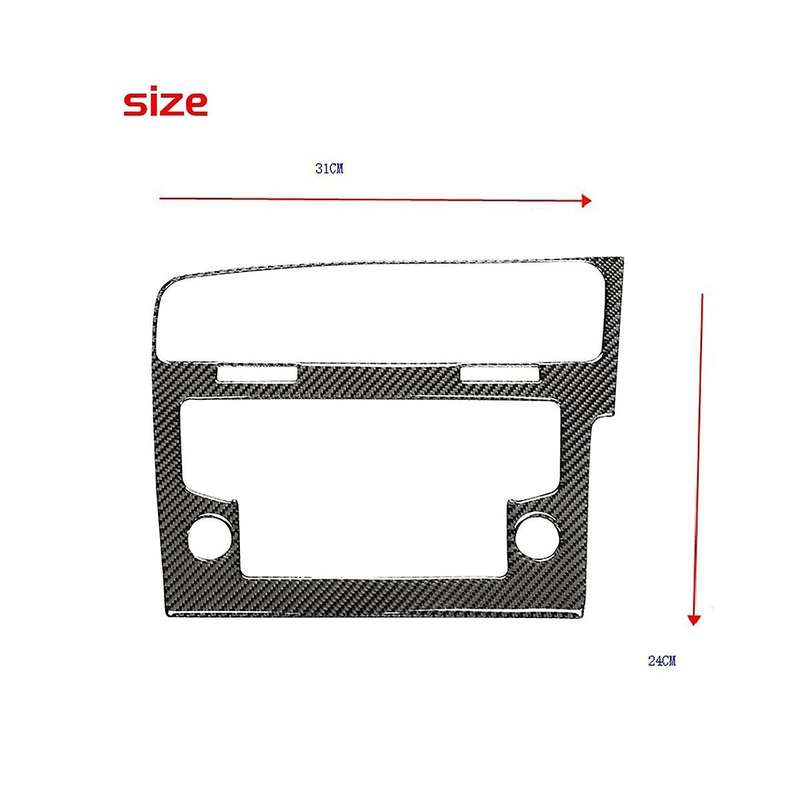 8 Inch Carbon Fiber Frame Upgraded Version Radio Panel Decorative Frame for Golf 7 Mk7 Golf 7.5 Mk7