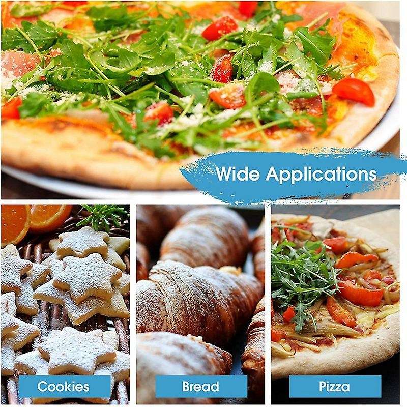 8 Inch Aluminum Perforated Pizza Peel Metal Round Pizza Paddle Non Wooden Handle Pizza Spatula