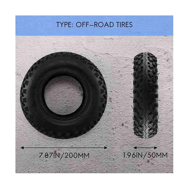 8 Inch Anti-skid Tire 200x50 Off-road Tire Inner Tube for Mini Electric Scooter Wear-resistant Pneu