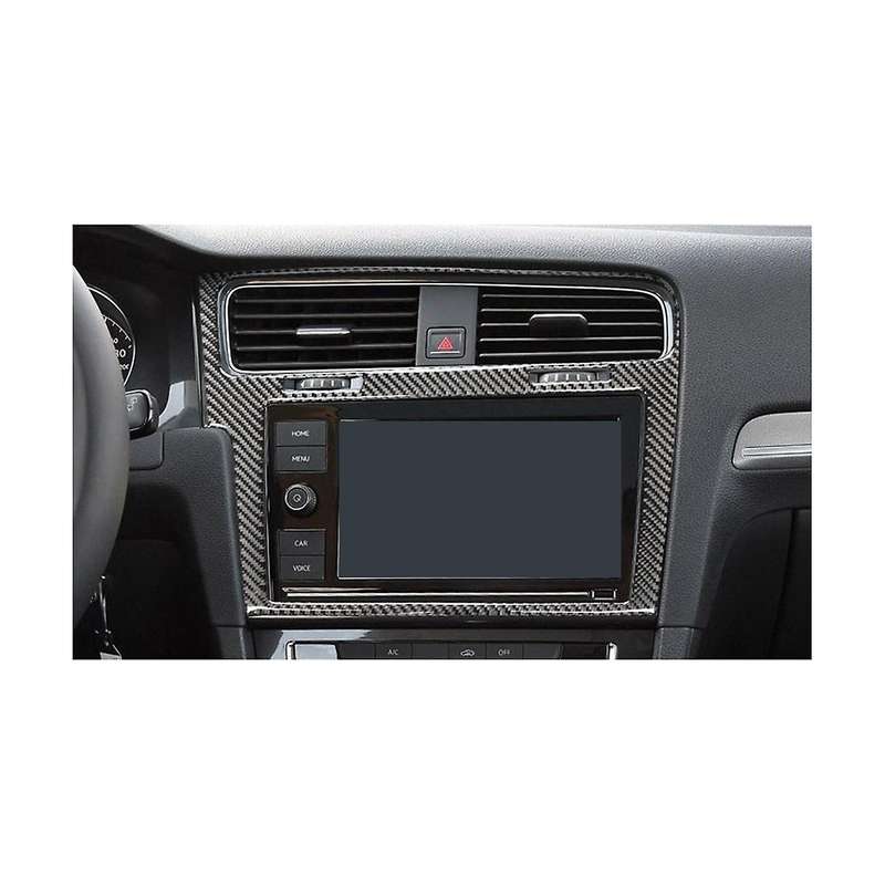 8 Inch Carbon Fiber Mib Frame Radio Panel Decorative Frame for 7 Mk7 Golf 7.5 Mk7.5 Screen Bezel