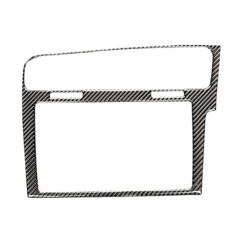 8 Inch Carbon Fiber Mib Frame Radio Panel Decorative Frame for 7 Mk7 Golf 7.5 Mk7.5 Screen Bezel