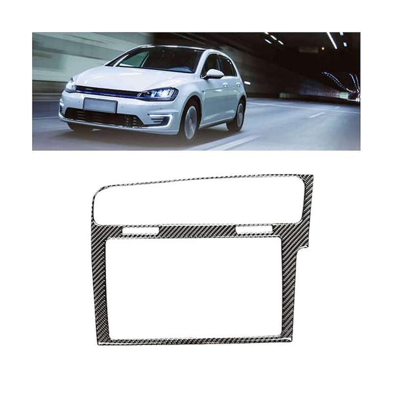 8 Inch Carbon Fiber Mib Frame Radio Panel Decorative Frame for 7 Mk7 Golf 7.5 Mk7.5 Screen Bezel