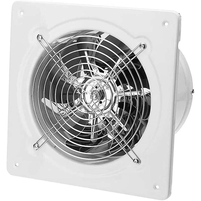 8 Inch Exhaust Shutter Fan, Wall Mounted Fan with Anti-Backflow Check Valve Chain Switch Used in Att