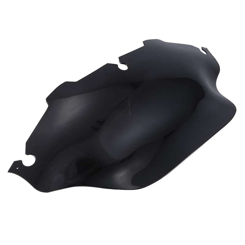8 Inch Windshield Deflector Wavy Windshield Fairing Motorcycle Supplies for Gliding 94-13 Black