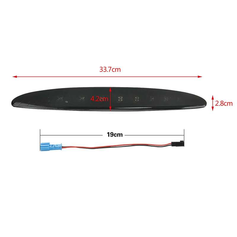 8 Led Rear 3Rd Third Brake Light Lamp Smoked Fit for Mini R50 R53 2002-2006
