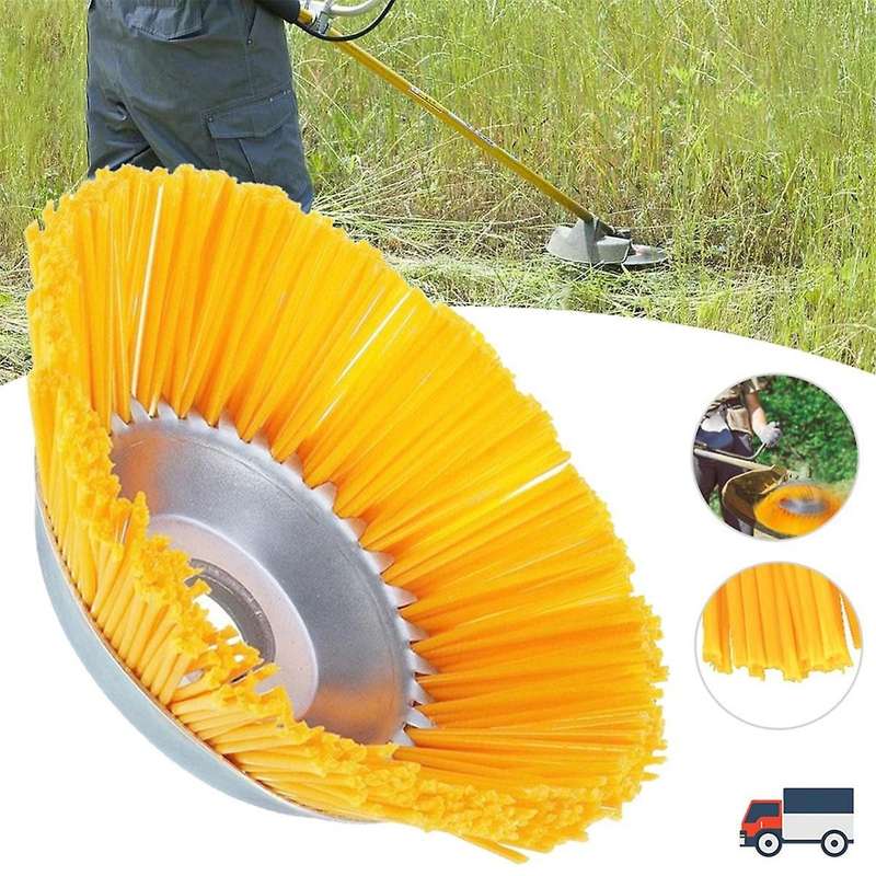 8 Inch Universal Grass Trimmer Nylon Wire Wheel Trimmer Brush Weeder Rotary Weed Brush for Garden We