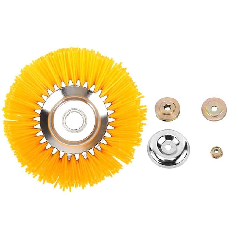 8 Inch Universal Grass Trimmer Nylon Wire Wheel Trimmer Brush Weeder Rotary Weed Brush for Garden We