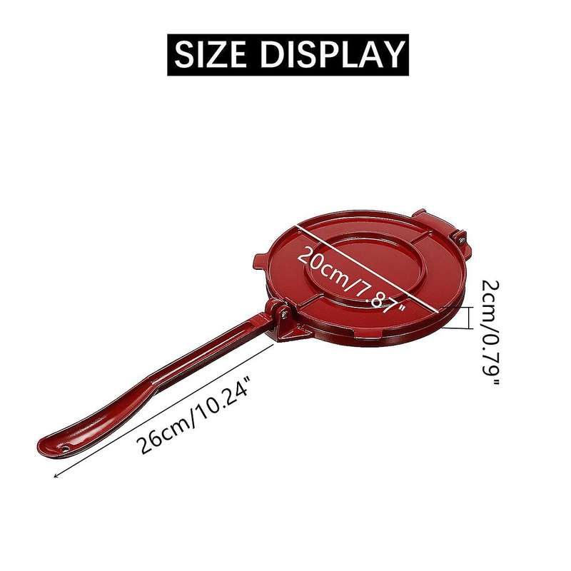 8 Inches Tortilla Press Maker Diy Foldable Tortilla Press Tool Aluminium Baking Tool, for Kitchen R