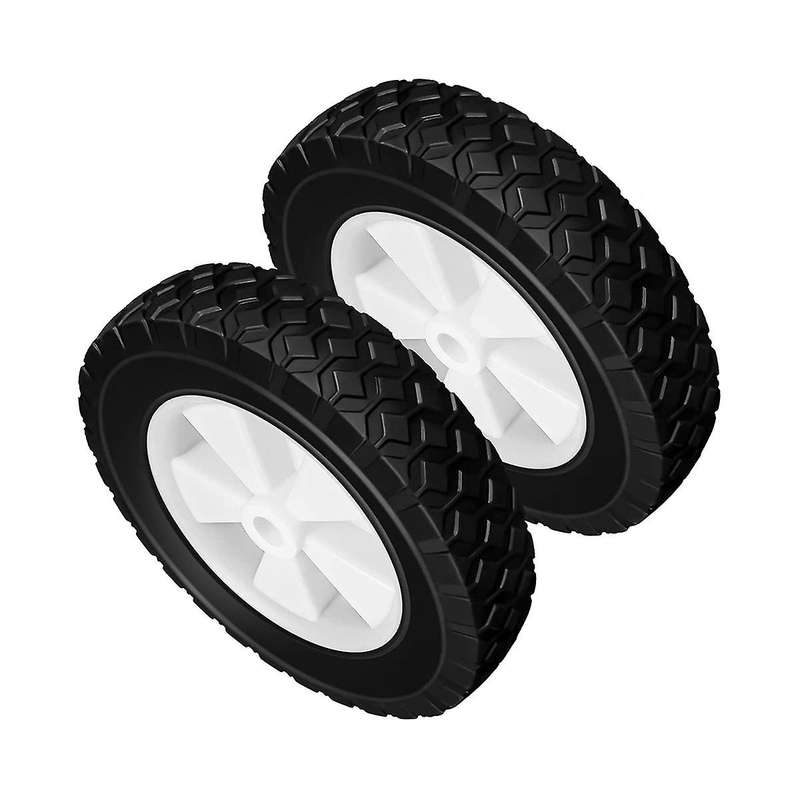 8 Inch Wheels Replacement for 72-108, Wagon Lawn Mower Grill Wheels Replacement with Diamond Tread