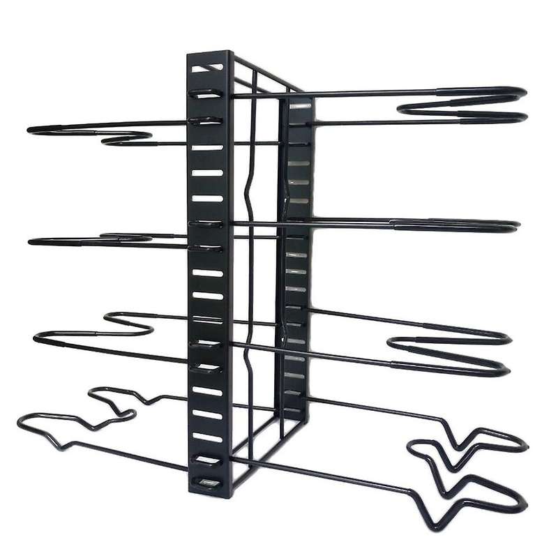 8 Layer Pan Shelf Kitchen Storage Organize Lid Rack Pot Stand Cookware Holder Dish Drainer Shelves