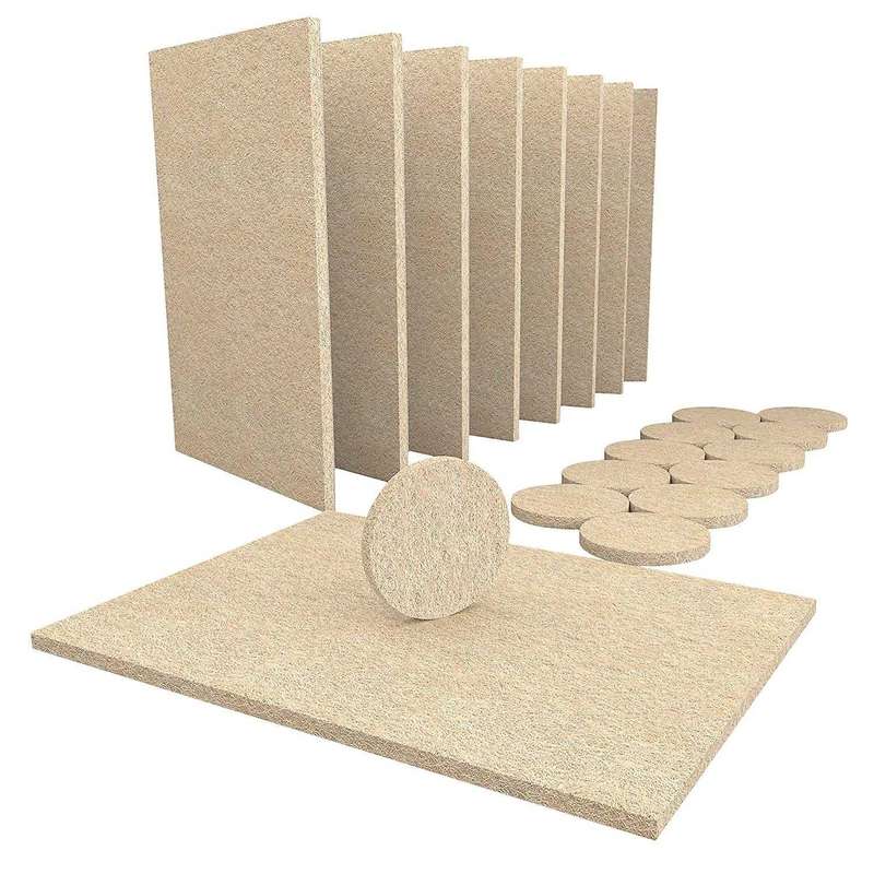 8 Large Self Stick Furniture Felt Sheets 12 Round Felt Pads to Protect Hardwood Floors&furniture